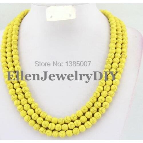 Yellow African Beaded beautiful Necklace Bridesmaid Necklace Bridal Party Necklace Wedding Gift Statement Necklace W7222