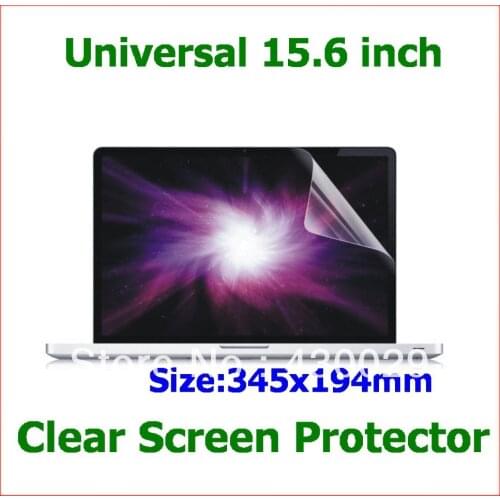 5pcs Universal Clear Screen Protector 15.6 inch Protective Film Size 345x194mm for Laptop Notebook PC Free Shipping