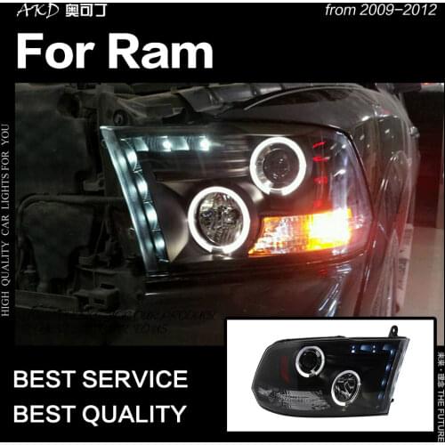 AKD Car Styling Head Lamp for Dodge Ram Headlight 2009-2012 Ram 1500 Suv LED Headlight DRL Hid Bi Xenon Lens Auto Accessories