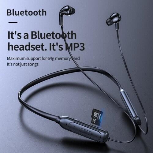M60 Bluetooth 5.1 Headset Hanging Neck Headphone NFC Earphone Long Standby Time Earbuds Bilateral Stereo Wireless Earplug