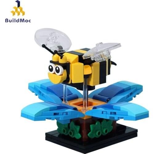BuildMoc Friend For Girl Choneybee Building Blocks MOC Friend Cute Hard Working Hexapod Model Bricks Toys For Children Gifts