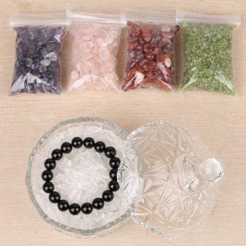 100g/bag Fashion No Hole Irregular Natural Stone Crystal Gravel Semi Precious Stone Beads For Jewelry Making Beadwork Decoration