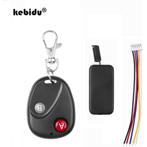 Kebidu 5V-12V 433MHz Remote Control Switch with Transmitter 1CH Mini LED Light Receiver Relay for Smart Home Use DIY Kit