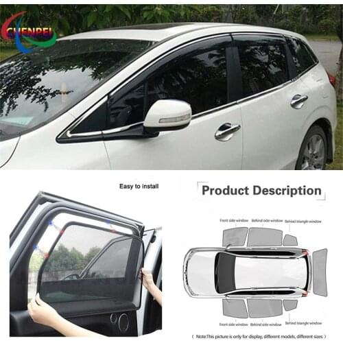 For Honda Jade 2012-2015 Car Full Side Windows Magnetic Sun Shade UV Protection Ray Blocking Mesh Visor Car Accessories