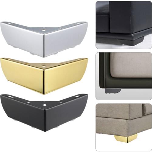 Furniture Feet Sofa Cabinet Cupboard Coffee Bar Titanium Gold Matte Black Shape Wardrobe Right-angle sofa feet