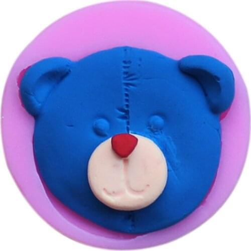 Bear paragraph fondant cake art liquid silicone mold making tools 2931