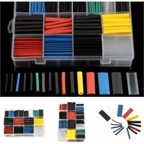 Multiple Color heat shrinkable tube 2:1times shrinkable wire protection insulation waterproof 580 pieces / box