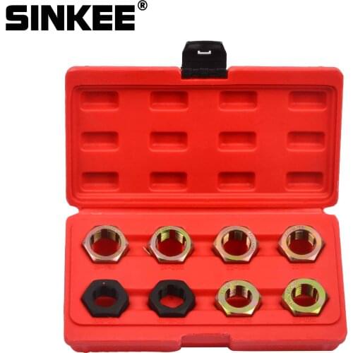8pc Axle Spindle Fractional Metric Rethreading Tool Set Thread Repair M20 M22 M24 13/16 3/4 x20 UNEF SK1398