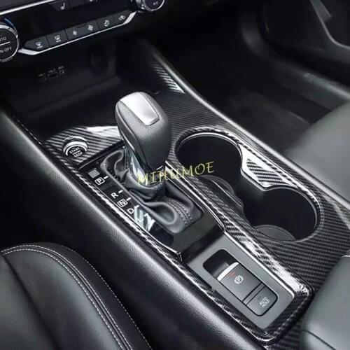 Carbon Fiber Center Gear Shift Panel Cover Overlay For 2019-2021 Nissan Altima