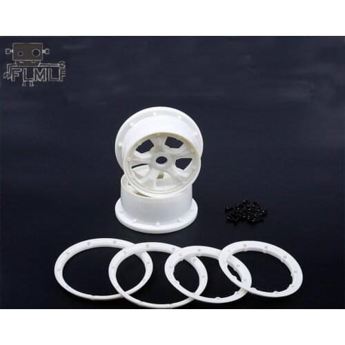 Nylon Wheel Rim Beadlock Ring Set Fit for 1/5 Losi 5ive-t Rovan LT King Motor x2 SLT BAJA 4WD