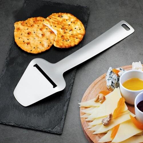 New 1Pcs Cheese Slicer Multi-functional Integrated Stainless Steel Cooking Pastry Scraper for Kitchen Cooking Cheese Tools
