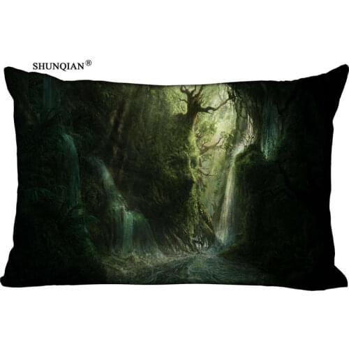 New Forest Fantasy Painting Pillow Case Custom Wedding Pillowcase Cover Cases Gift Zippered Rectangle Pillow Case
