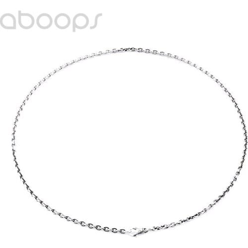 925 Sterling Silver O Chain Necklace for Men Women,4mm 45-80cm,Free Shipping