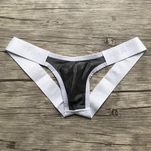 Sexy Mens Open Back Underpants Low Rise Briefs G-String Thong Underwear Sexy Thongs Comforty Breathable Panties