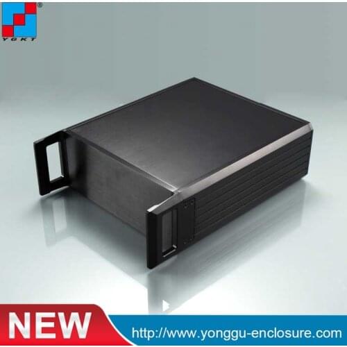 YGH-004-2U 229*89-250mm 2U Aluminum instrument custom cabinet with heat radiation Aluminum Extrusion Chassis