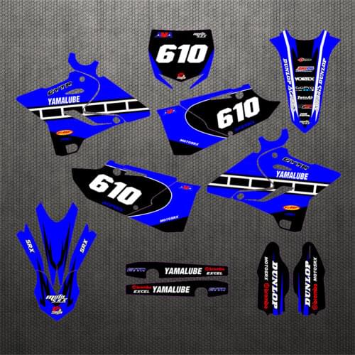 YZ125/250 2020 2019 2018 2017 2016 2015 Free Custom Numbers stickers Graphics Background Decals FOR YAMAHA YZ125 YZ250 2015-2020