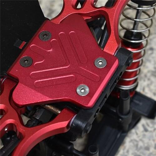 Aluminum Alloy Protective Cover Rear Bottom Plate Guard Board Upgrade Parts for ARRMA-1/7 4WD MOJAVE 6S-ARA106058 T1/T2