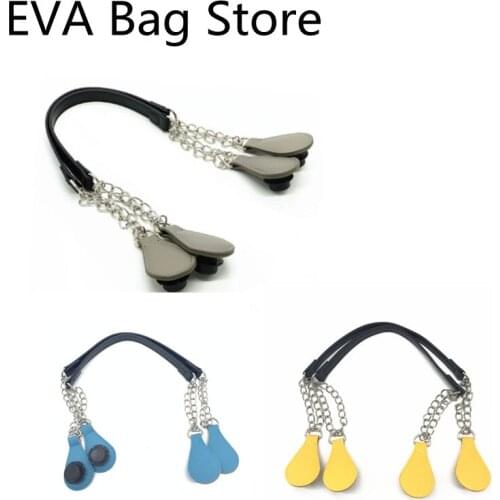 1 pair new 65 cm long metal chain bag handles for O Bag for Ambag style EVA Silicon Bag Accessories