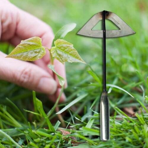 1pc All-steel Hardened Hollow Hoe Handheld Weeding Rake Planting Vegetables Farm Garden Agriculture Tool Weeding Accessories