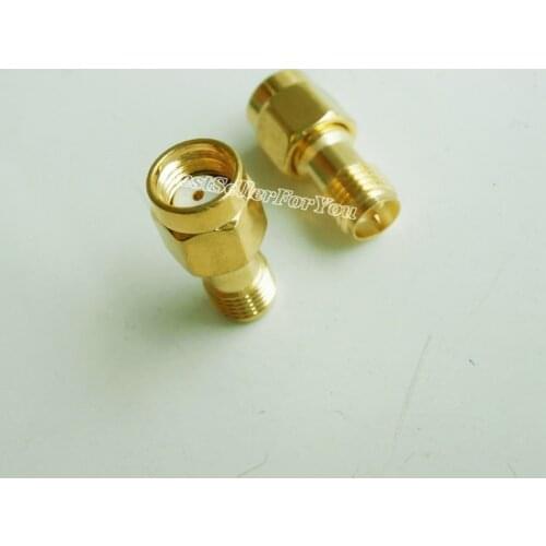 1Pcs RP SMA Male Plug To RPSMA Female connector Straight RF Adapter
