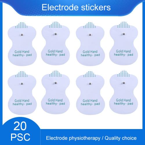 20pcs Electrode Pads Patch For Acupuncture Therapy Machine Body Massager Electrical Muscle Stimulator Slimming Massage Tens Pads