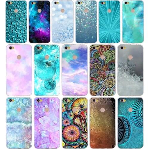 214H Quartz Crystal Rock Pink Purple Aqua space Silicone Soft Tpu Cover phone Case for xiaomi redmi 4a 6a 4x note 5a pro mi a1