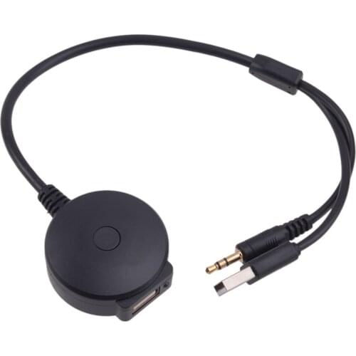 5V Car Bluetooth Music Adapter 3.5mm AUX USB Audio Cable Fit For BMW Mini Cooper 25-50mA 2.4-4.8GHz