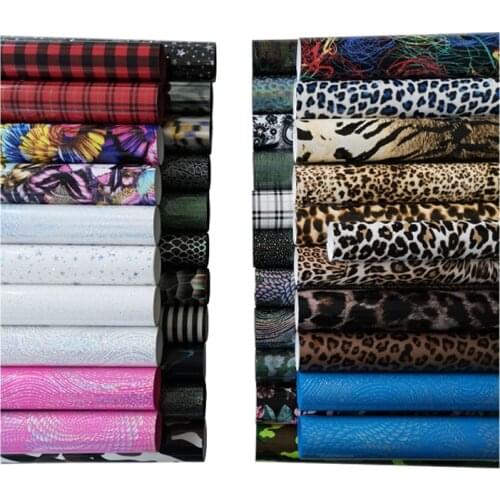 Free shipping 1 piece 25cmx50cm Beautiful Color TPU Leopard Heat Transfer Vinyl Heat Press Machine T-shirt Iron On HTV Printing