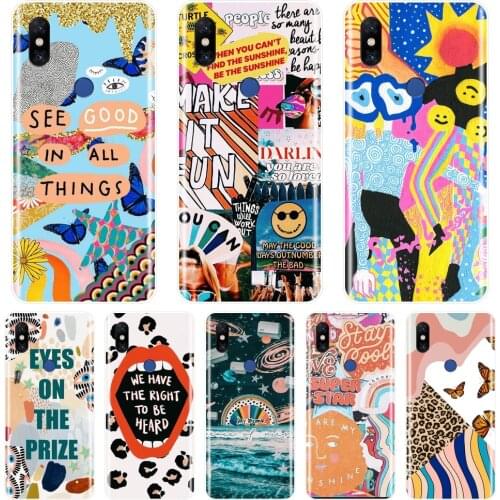 Case For Xiaomi Mi Note 1 2 3 Soft Silicone Aesthetic Art Star Space Back Cover For Xiaomi Mi Max Mix 1 2 2S Phone Case