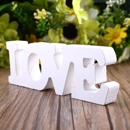 Wooden Letter Bar Cafe Decal "LOVE" Word Wood 12x4x1.2cm Wooden Standing Alphabet Home Theme LOVE Letter Party