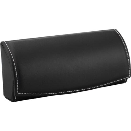 Sunglasses SUV Storage PU Leather Sun Visor Mount Universal For Car Magnetic Truck Box Interior Accessories Glasses Holder