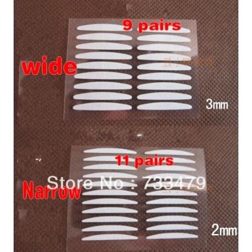 Double faced stickers 2-3mm eyelid invisible waterproof double eyelid fiber strip