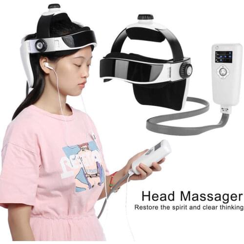 Electric Head Massager Pressure Vibration Helmet Acupuncture Brain Relax Massager Headache Air Kneading Massager Health Care