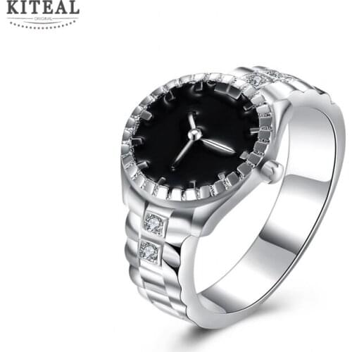 It`s NOT a watch! Hot Selling silver plated rings for women aneis bijoux femme SMTR887