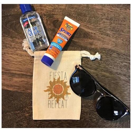 Fiesta, Siesta, Tequila, Repeat wedding Hangover Kit jewelry favor muslim Bags Bachelorette hen bridal shower Party gift bag