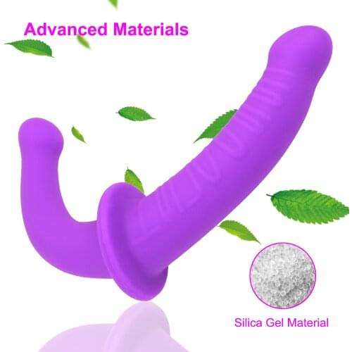 Flexible Double Dildos Dual Penis Head Long Dildo Penis Adult Product Strap-on Dildo Sex Toys for Lesbian Female Masturbation