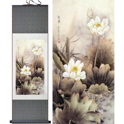 Birds and flower painting Home Office Decoration Chinese scroll painting flower art Chinese paintingPrinted painting