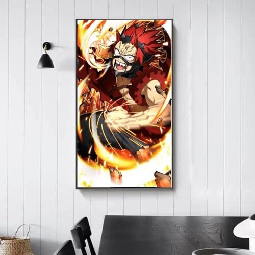 Colorful Anime Poster My Hero Academia Original Design Anime Wall Art Print,20 x 28 Inches,No Frame