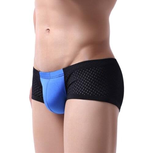 Men boxer mesh jockstrap sexy men underwear boxers shorts men gay underwear penis pouch sexy panties men shorts cueca masculina