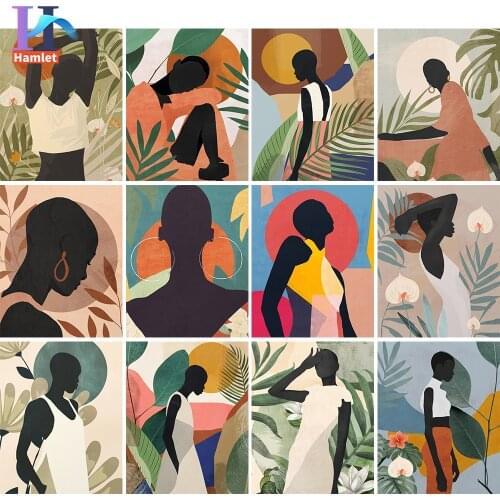 Tropical girl painting By Numbers Digital Painting DIY Unframed Oil Paint by numbers For Adults Home Decoration Gift 80x100cm