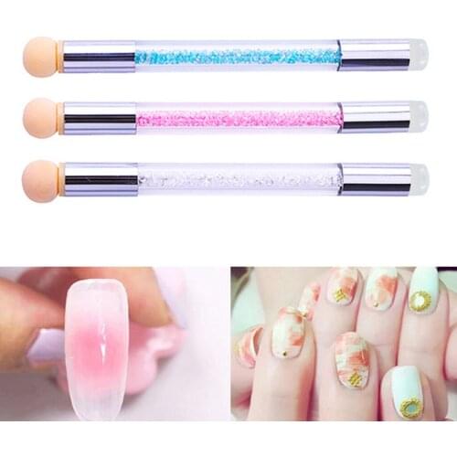 Nail Art Sponge Stamper Brush Paint Dotting Gradient Blooming UV Gel Pen