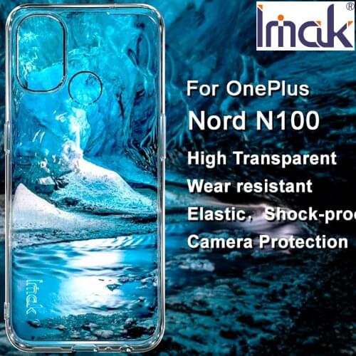 IMAK Clear Transparent TPU Case For Oneplus Nord N100 Soft Silicone Cover