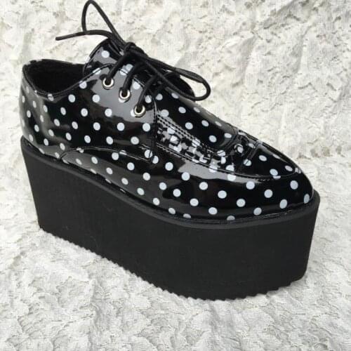 Princess sweet punk shoes Custom shoes muffins anti slip bottom Japanese Harajuku soft sister sole zipper super high an1419