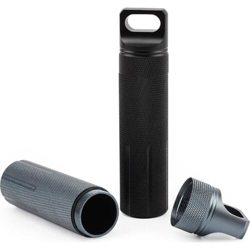Outdoor EDC Tool Aluminum Alloy Waterproof Canister Medicine Seal High Strength Bottle Toothpick