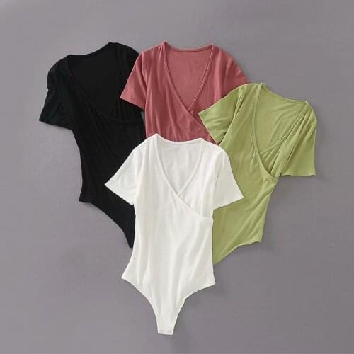 Women Stretchy Knitted Bodysuits