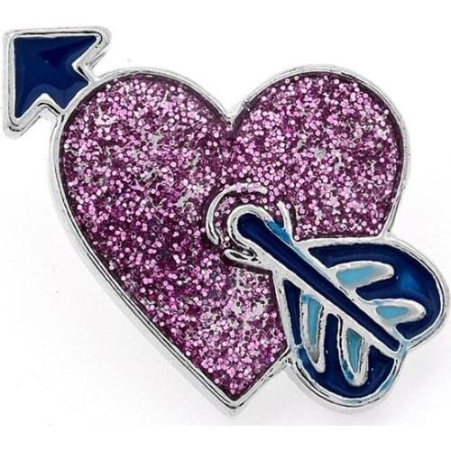 10pcs/lot crystal heart love 20mm metal snap button Wrist watches for women sterling jewelry charm DIY bracelet