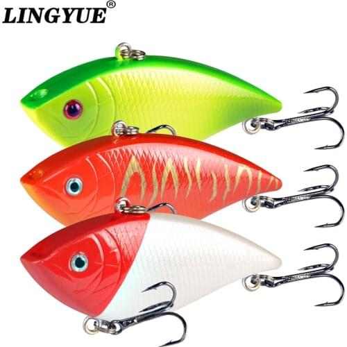 LINGYUE 1pcs Hard VIB Fishing Lures 7cm/11g Crankbaits Long Shot Wobbler 8 Colors Lure Pesca
