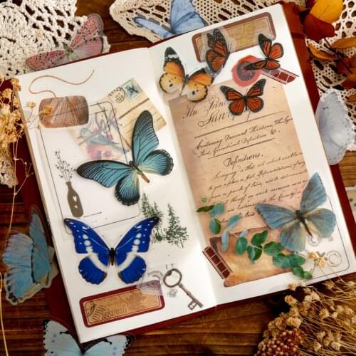 12 pcs/set kawaii Daisy butterfly flower Decorative Stickers Scrapbooking Stick Label Diary Album stationery Sticker Accessories