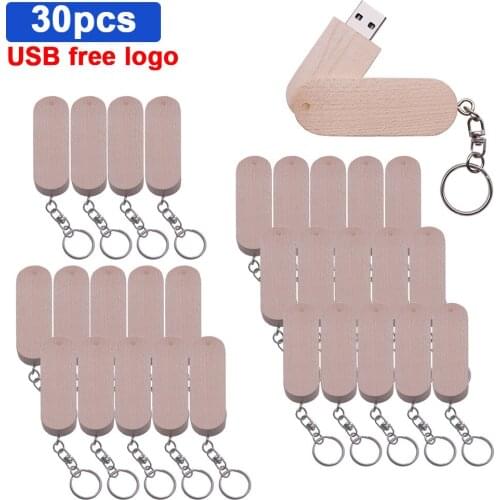 30pcs/lot Wooden memory Stick bamboo wood usb flash drive pen drive pendrive 4gb 16gb 32GB 64GB wedding gift( custom LOGO)