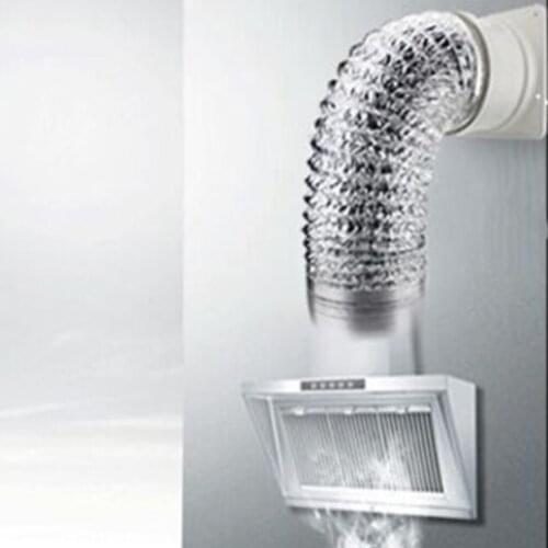 4 Inch 220V Inline Fan with Exhaust Hose Set Built-in Thermal Protection Device , Power-off Protection